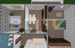 2 camere, 60 mp utili, gradina, semifinisat!