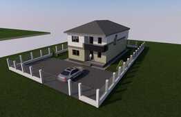 Casa individuala, la rosu, 240 mp utili, 1000 mp teren, in Gilau!