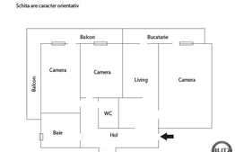 De vanzare apartament cu 3 camere decomandate, 67 mp utili, zona Observatorului