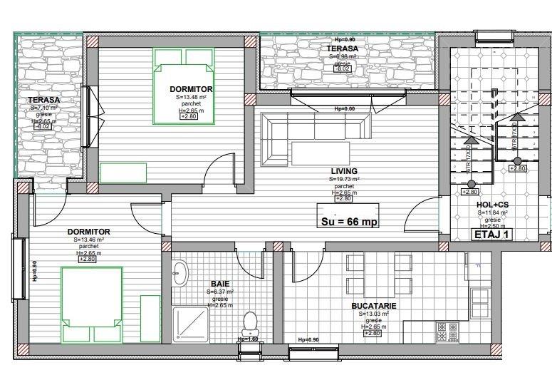 Apartament de vânzare 3 camere Apahida - 60104AV | BLITZ Cluj-Napoca | Poza2