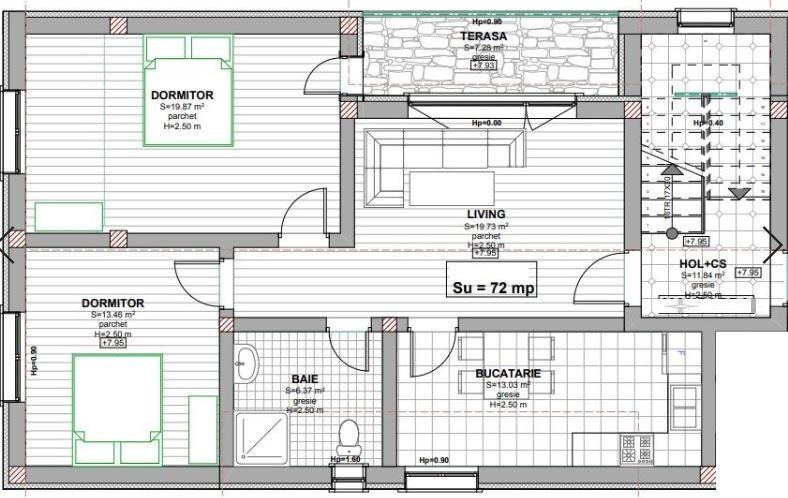 Apartament de vânzare 3 camere Apahida - 60105AV | BLITZ Cluj-Napoca | Poza2