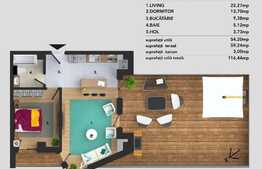 Oportunitate! Apartament 2 camere, etaj intermediar, orientare sud-estica, terasa!