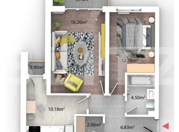 Apartament de vânzare 2 camere Bartolomeu - 60350AV | BLITZ Brașov | Poza7