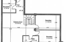 Mansarda cu scara interioara, 105 mp, 4 camere finisat complet!