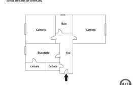 De vanzare 2 camere, decomandat, 52 mp utili, zona strazii Plopilor!