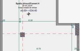 Spatiu comercial semifinisat cu CF, 84,5 mp, zona Semicentrala!