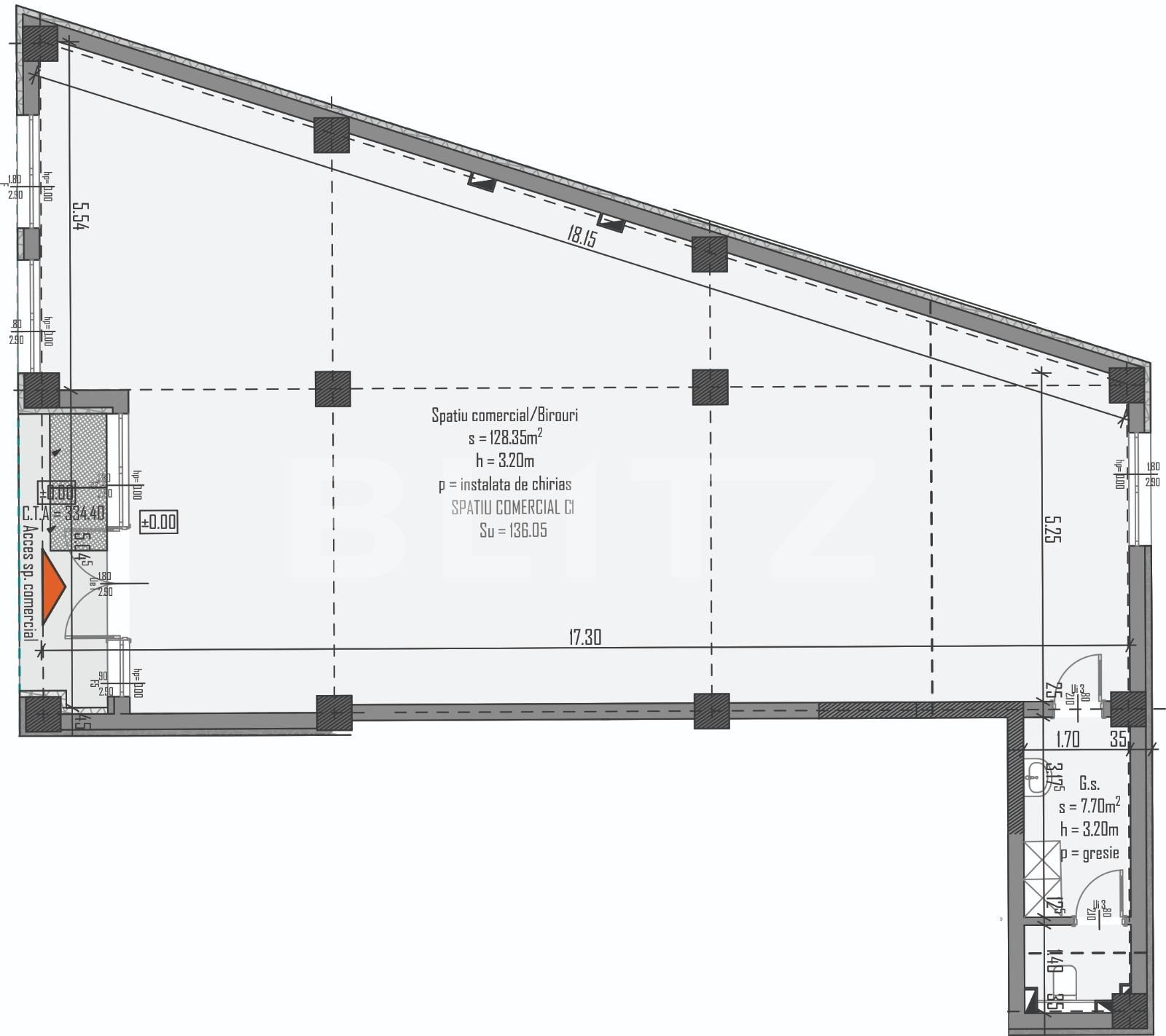 Spațiu comercial de vânzare Semicentral - 60574SVC | BLITZ Cluj-Napoca | Poza2