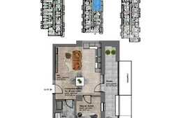 2 camere, 41.29 mp, optional parcare!