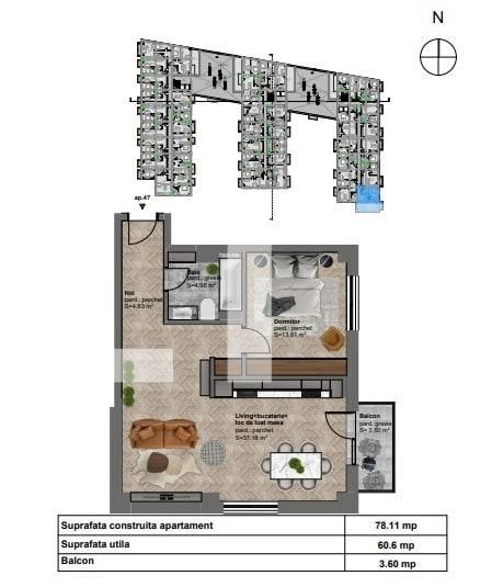 Apartament de vânzare 2 camere Dambul Rotund - 60735AV | BLITZ Cluj-Napoca | Poza5