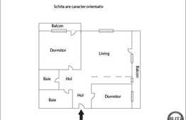 Vanzare 3 camere, 81 mp,  zona Stejarului, mobilat