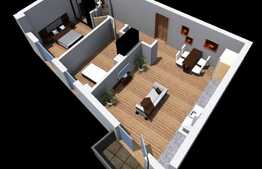 Apartament de 3 camere 65.41 mp, terasa 3.60 mp, imobil NOU!