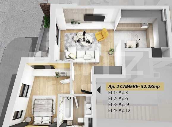 Apartament de vânzare 2 camere Central - 60862AV | BLITZ Cluj-Napoca | Poza1