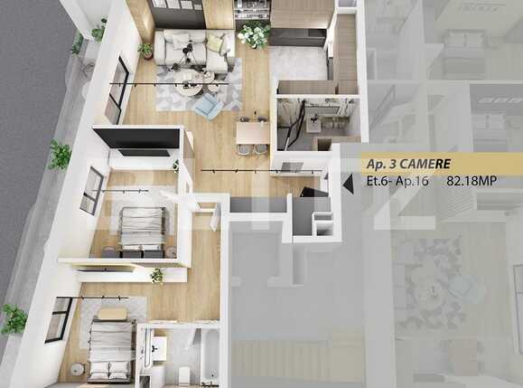 Apartament de vânzare 3 camere Central - 60868AV | BLITZ Cluj-Napoca | Poza1