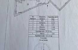 Apartament 2 camere, 60 mp, decomandat, Racadau 