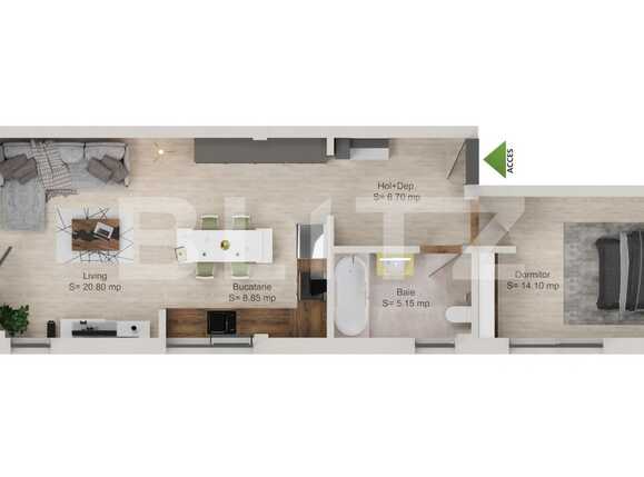 Apartament de vânzare 2 camere Grigorescu - 60896AV | BLITZ Cluj-Napoca | Poza1