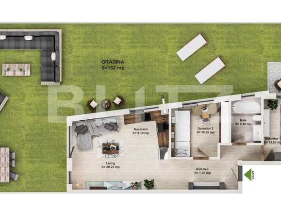 Apartament de vânzare 3 camere Grigorescu - 60898AV | BLITZ Cluj-Napoca | Poza1