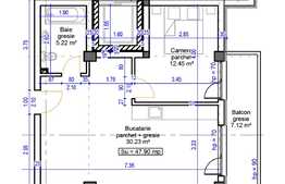 Apartament 2 camere, 47.90 mp, balcon, zona Terra