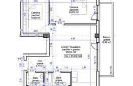 Apartament 3 camere, 65.08 mp, balcon, zona Terra