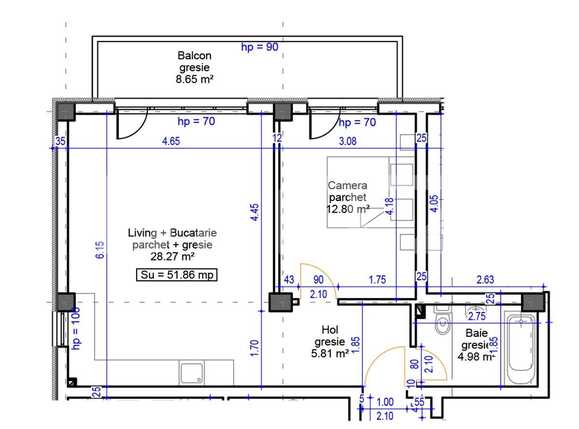 Apartament de vânzare 2 camere Floreşti - 61022AV | BLITZ Cluj-Napoca | Poza1
