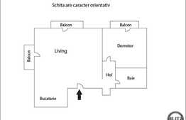 Apartament la manasarda cu 2 camere, 49.5 mp, zona linistita