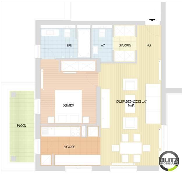 Apartament de vânzare 2 camere Iris - 612AV | BLITZ Cluj-Napoca | Poza1