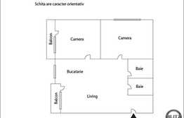 De vanzare 3 camere, 73 mp utili, zona Eugen Ionesco, garaj, loc parcare