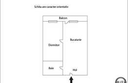 Vanzare apartament cu 1 camera,  36,5 mp utili, semidecomandat