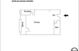 Vanzare 1 camera, 28 mp, zona Complex Mercur