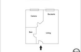 Apartament 2 camere, 59 mp, complet mobilat si utilat, la 10 minute de Gara