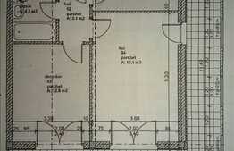 Apartament 2 camere,  52 mp utili, TERASA 35 mp, decomandat