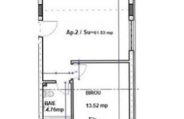 Apartament 3 camere, Terasa, semifinisat! Zona strazii Eroilor!