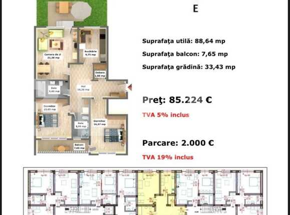 Apartament de vânzare 3 camere Bartolomeu - 61643AV | BLITZ Brașov | Poza1