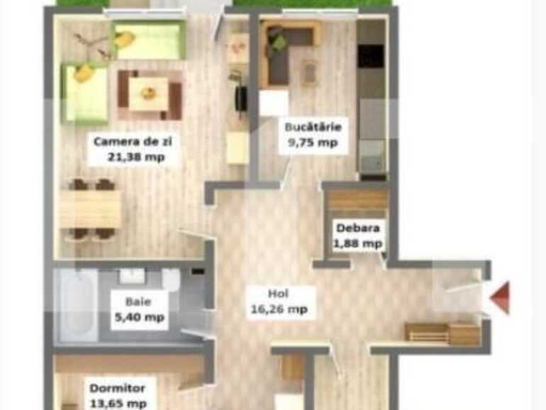 Apartament de vanzare 3 camere Bartolomeu - 61643AV | BLITZ Brasov | Poza2