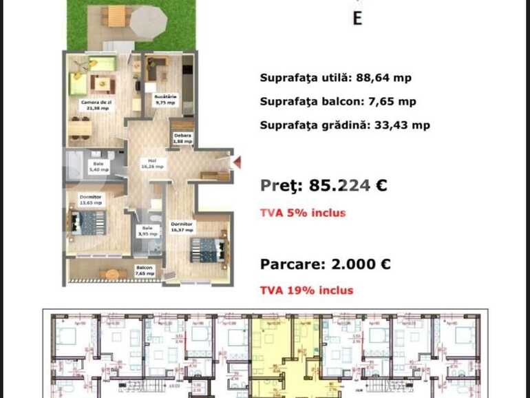 Apartament de vanzare 3 camere Bartolomeu - 61643AV | BLITZ Brasov | Poza1