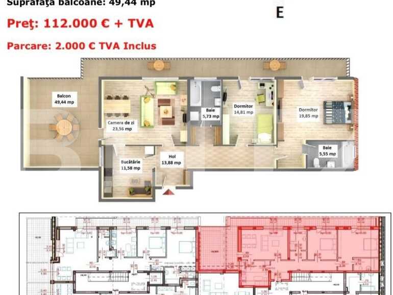Apartament de vanzare 3 camere Bartolomeu - 61646AV | BLITZ Brasov | Poza1