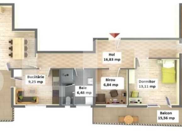 Apartament de vânzare 4 camere Bartolomeu - 61647AV | BLITZ Brașov | Poza2