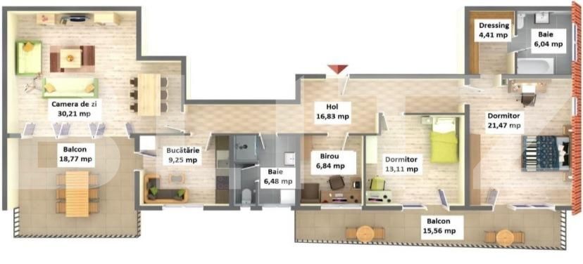 Apartament de vânzare 4 camere Bartolomeu - 61647AV | BLITZ Brașov | Poza2