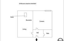 Apartament la mansarda de vanzare cu 2 camere, 39 mp, la 5 minute de Gara