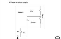 De vanzare apartament cu 2 camere, 56 mp, semifinisat la 10 minute de Gara