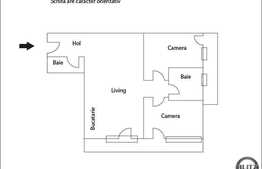 Apartament 3 camere de vanzare, la 5 minute de Gara. Semifinisat!