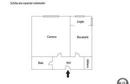 De vanzare 1 camera, decomandat, zona Expo Transilvania!