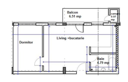 Apartament 2 camere, balcon, semifinisat! Zona strazii Eroilor!