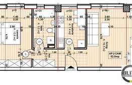 Apartament 2 camere 52 mp cu terasa de 77 mp utili bonus!