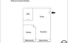 Vanzare 2 camere, 60 mp utili,  semifinisat, zona nou dezvoltata