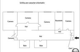 De vanzare 4 camere decomandate, 87 mp, zona Minerva. Boxa inclusa!