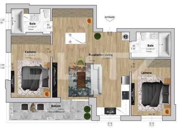 Apartament de vânzare 3 camere Floreşti - 61846AV | BLITZ Cluj-Napoca | Poza1