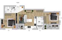 Vanzare apartament 3 camere, 68 mp utili, zona VIVO! 