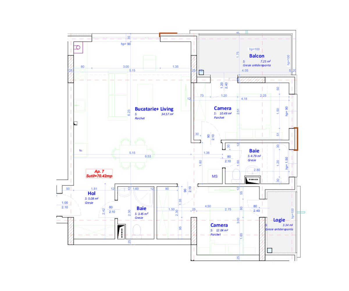 Apartament de vânzare 3 camere Floreşti - 61848AV | BLITZ Cluj-Napoca | Poza1