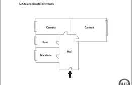 Apartament 2 camere, 48 mp utili,utilat partial, parcare, zona strazii Baita!
