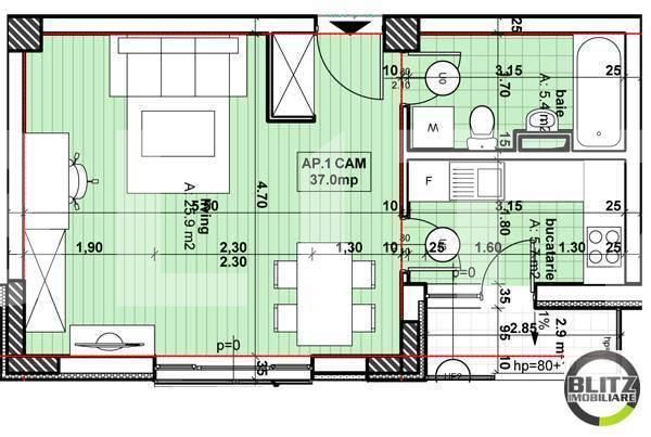 Garsonieră de vânzare Marasti - 619AV | BLITZ Cluj-Napoca | Poza3